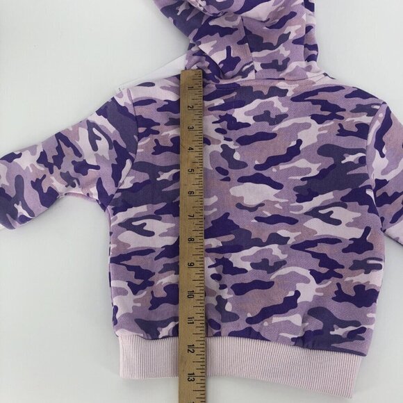 Sovereign Code Infant Girls 12 Month Hoodie Purple Camouflage Kangaroo Pocket - Picture 6 of 7